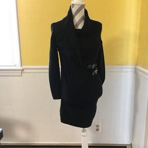 Chaps Sweater Dress - Black - XS